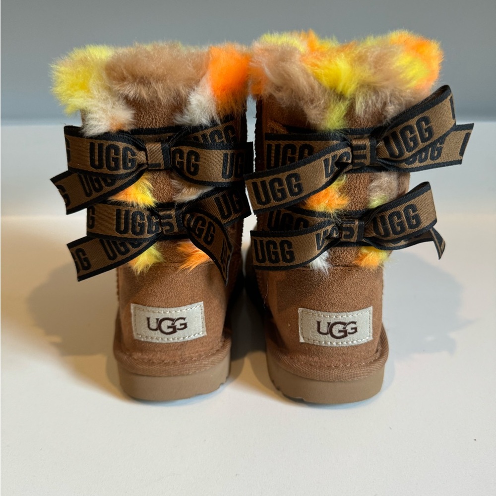 UGG brand new child size 10 Bailey boots with bows; never worn no box